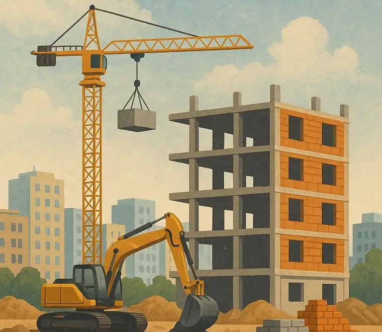 مراحل بازسازی ساختمان در نارمک با تیم رازنگر